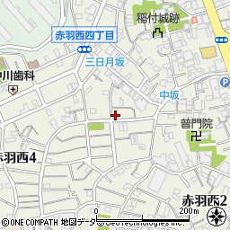 東京都北区赤羽西4丁目3-6周辺の地図
