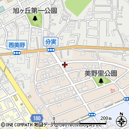 千葉県松戸市二十世紀が丘美野里町134周辺の地図