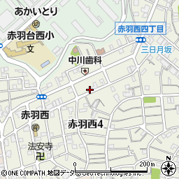 東京都北区赤羽西4丁目29-4周辺の地図
