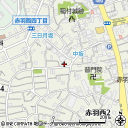 東京都北区赤羽西4丁目3-2周辺の地図
