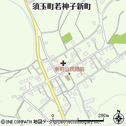 山梨県北杜市須玉町若神子新町76周辺の地図