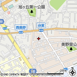 千葉県松戸市二十世紀が丘美野里町91-3周辺の地図