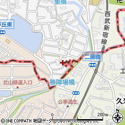 埼玉県所沢市久米14-6周辺の地図