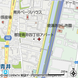 都営青井四丁目アパート４号棟周辺の地図