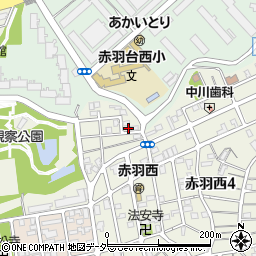 東京都北区赤羽西4丁目54-2周辺の地図