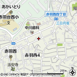 東京都北区赤羽西4丁目29-2周辺の地図