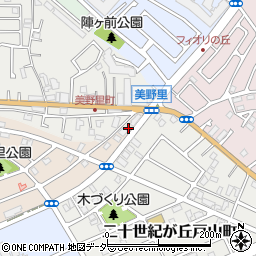 千葉県松戸市二十世紀が丘美野里町237周辺の地図