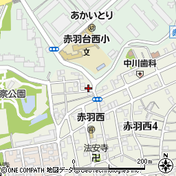 東京都北区赤羽西4丁目54-1周辺の地図