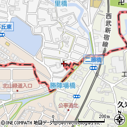 埼玉県所沢市久米14-7周辺の地図