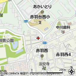 東京都北区赤羽西4丁目54-3周辺の地図