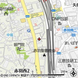 東京都北区赤羽西2丁目7-1周辺の地図
