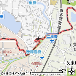 埼玉県所沢市久米12-17周辺の地図