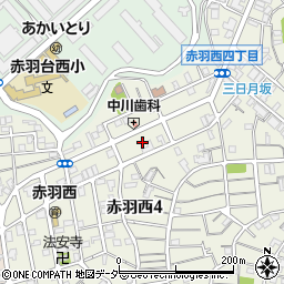 東京都北区赤羽西4丁目29周辺の地図