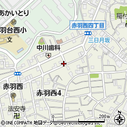 東京都北区赤羽西4丁目29-16周辺の地図