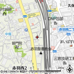 東京都北区赤羽西2丁目7-10周辺の地図