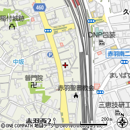 東京都北区赤羽西2丁目7周辺の地図