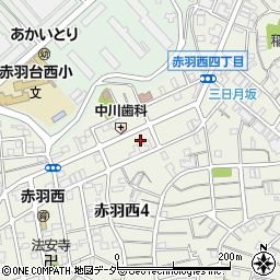 東京都北区赤羽西4丁目29-13周辺の地図