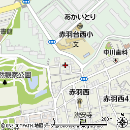 東京都北区赤羽西4丁目54周辺の地図