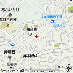 東京都北区赤羽西4丁目29-14周辺の地図