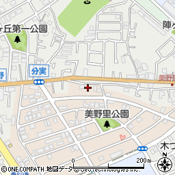 千葉県松戸市二十世紀が丘美野里町109周辺の地図