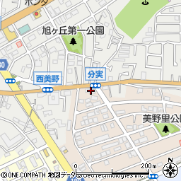 千葉県松戸市二十世紀が丘美野里町93周辺の地図