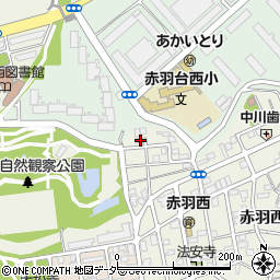 東京都北区赤羽西4丁目54-8周辺の地図