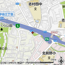 志村第二公園トイレ周辺の地図