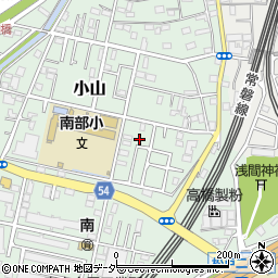 千葉県松戸市小山142-4周辺の地図