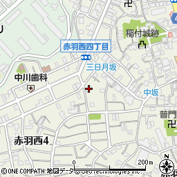 東京都北区赤羽西4丁目4-1周辺の地図
