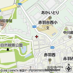 東京都北区赤羽西4丁目54-7周辺の地図