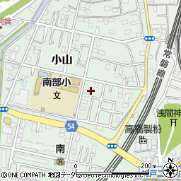 千葉県松戸市小山142周辺の地図