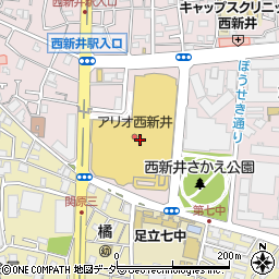 倉式珈琲店 アリオ西新井店周辺の地図