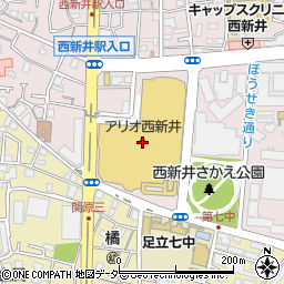 ＴＨＲＥＥＰＰＹアリオ西新井店周辺の地図