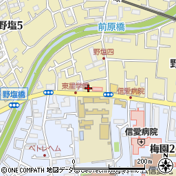 東京都清瀬市野塩4丁目223周辺の地図