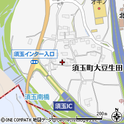 山梨県北杜市須玉町大豆生田1198周辺の地図