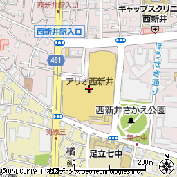 東京都足立区西新井栄町1丁目20周辺の地図