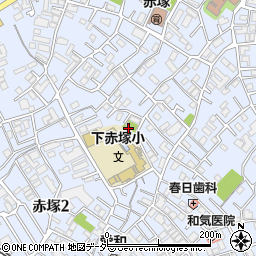 篠塚稲荷周辺の地図