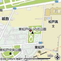 東松戸ゆいの花公園周辺の地図