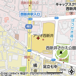 東京都足立区西新井栄町1丁目20-1周辺の地図