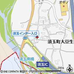 山梨県北杜市須玉町大豆生田1193周辺の地図