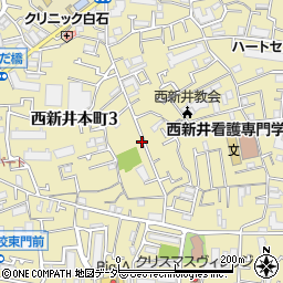 東京都足立区西新井本町周辺の地図