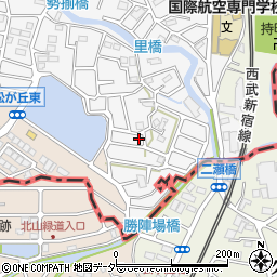 埼玉県所沢市久米34-1周辺の地図