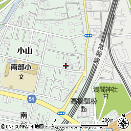 千葉県松戸市小山127-1周辺の地図