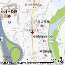 大豆生田上周辺の地図