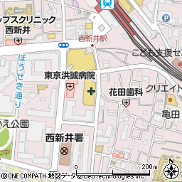 ナビパーク西新井栄町第９駐車場周辺の地図