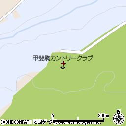 甲斐駒カントリークラブ周辺の地図