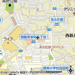 東京都足立区西新井本町2丁目22周辺の地図