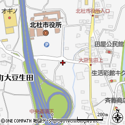 山梨県北杜市須玉町大豆生田731周辺の地図