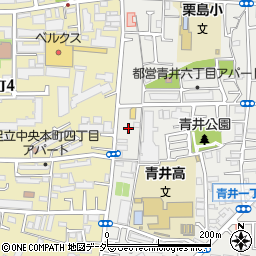 東京都足立区青井1丁目9周辺の地図