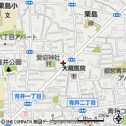 東京都足立区青井1丁目18周辺の地図